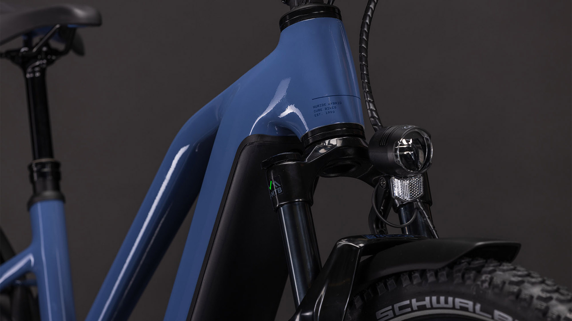 Cube Nuride Hybrid EXC 800 jeansblue´n´blue Trapeze – Bild 4