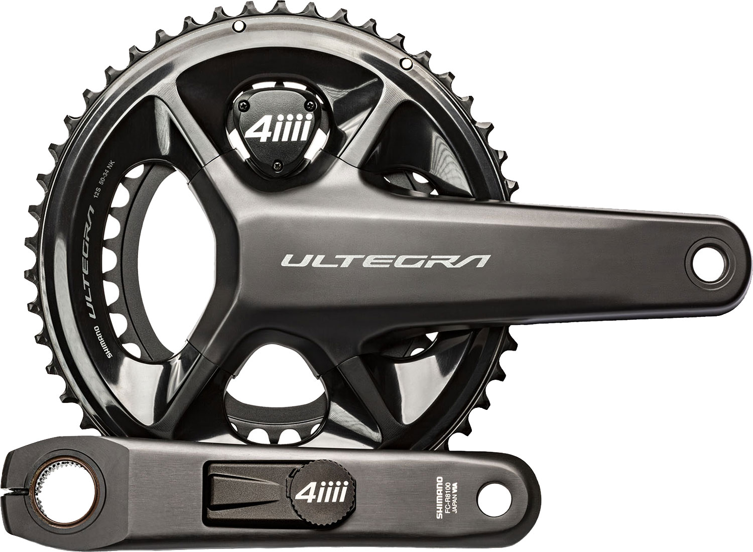 4iiii Precision 3+ Pro Shimano Ultegra R8100 Powermeter Kurbelgarnitur 52-36T